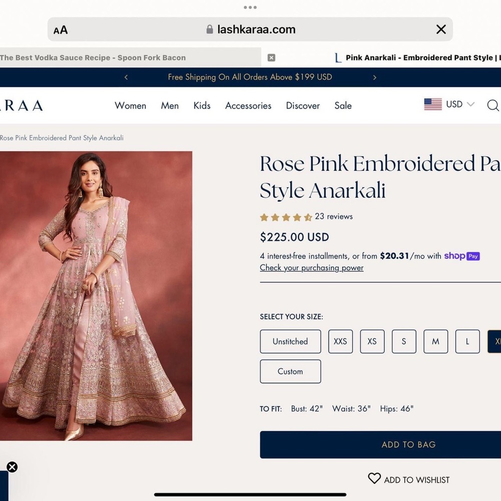 NWT: Beautiful Anarkali Indian outfit